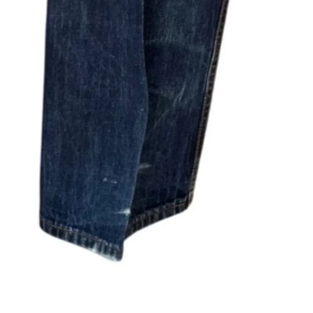 Rocawear Mens Vtg Denim Jeans Orange Logo Stitching on‎ Butt Size 38x32 - READ